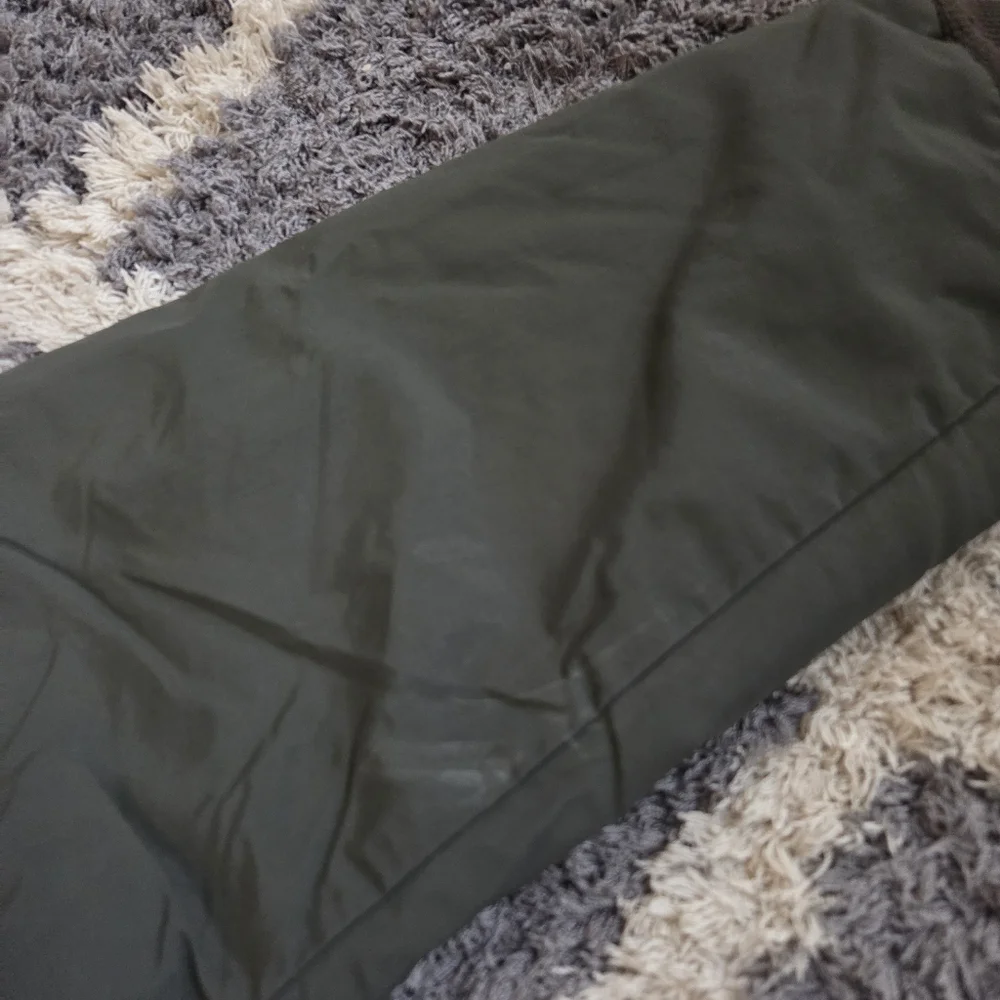 L.L.Bean‎ Men's Size XL Reg Warm-Up Olive Shell Fleece Lined Zip Bomber Jacket